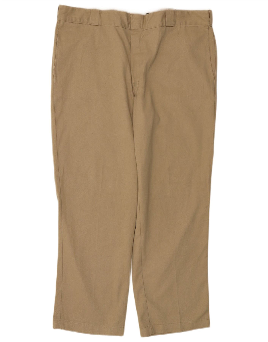 Calças Chino retas masculinas Dickies W40 L30 poliéster bege