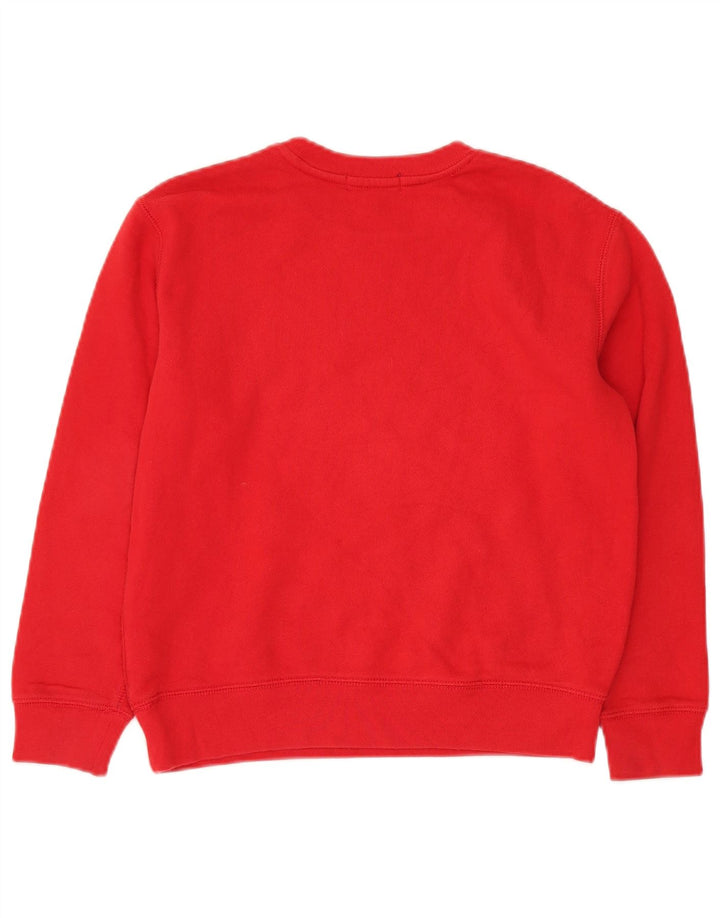 Polo Ralph Lauren Meninos Moletom Jumper 10-11 Anos Médio Algodão Vermelho