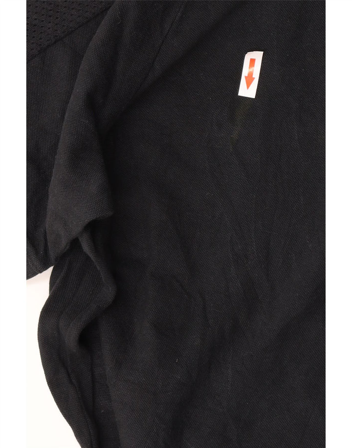 Camisa polo masculina Puma pequena algodão preto