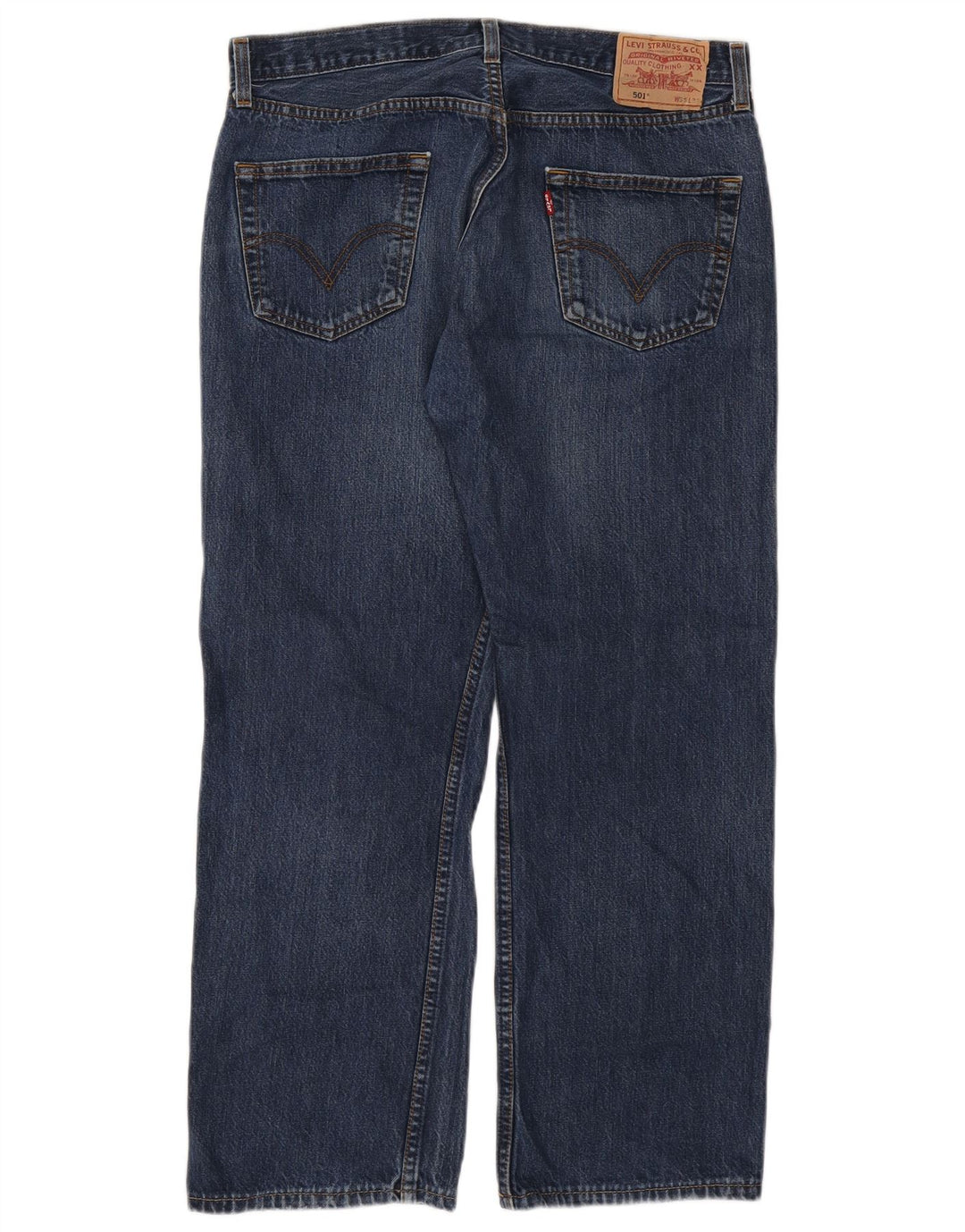 Calça jeans masculina Levi's 501 Straight W36 L28 azul algodão