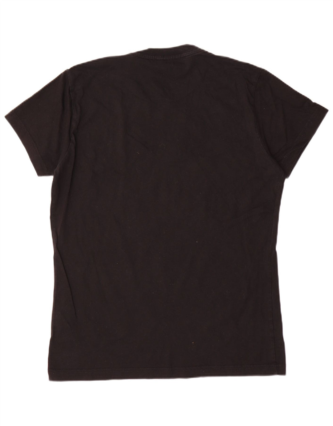 Diesel Camiseta masculina gráfica Top grande de algodão preto