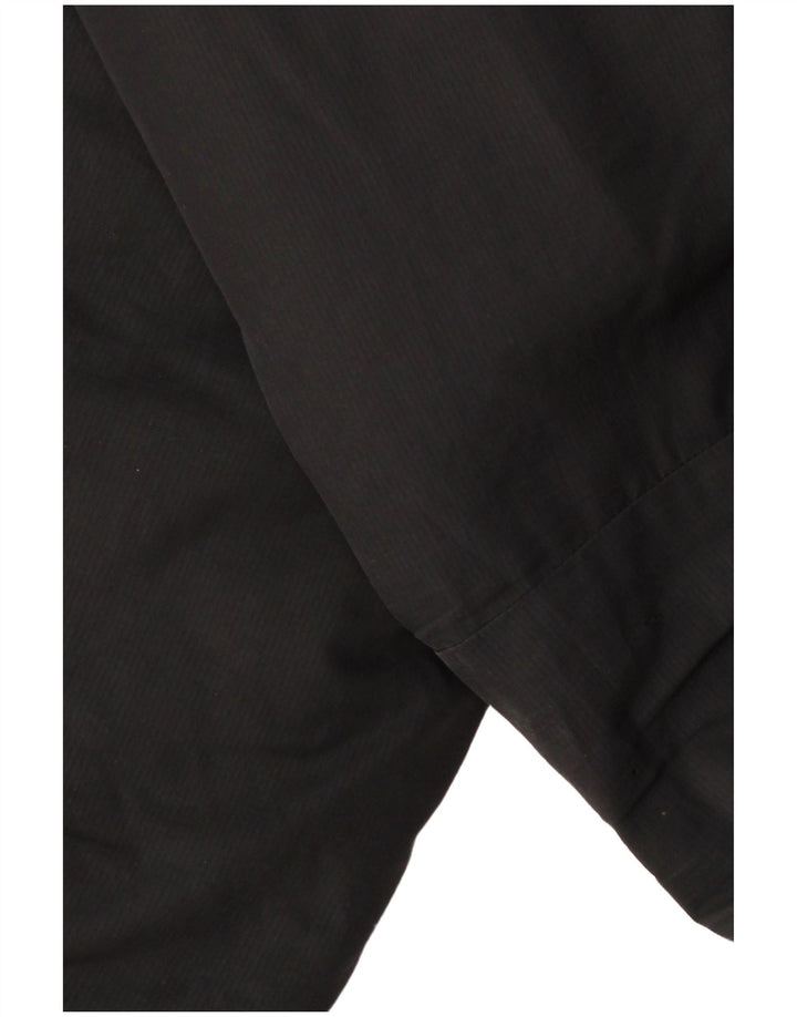 Jaqueta acolchoada com capuz masculina Nike UK 36 poliéster preto pequeno
