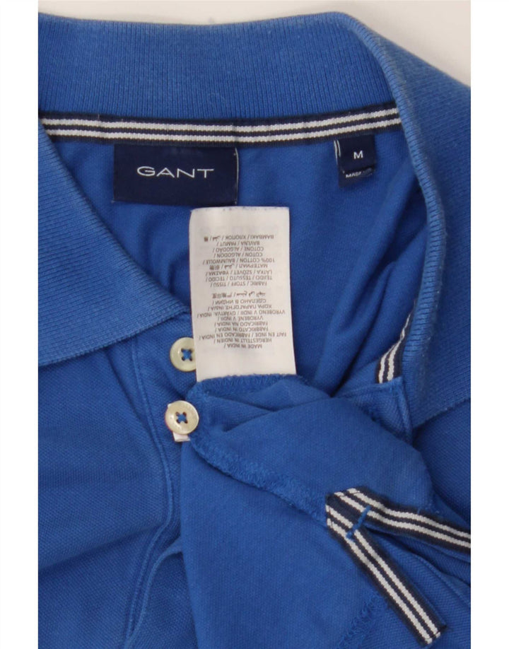 Camisa polo masculina Gant médio algodão azul