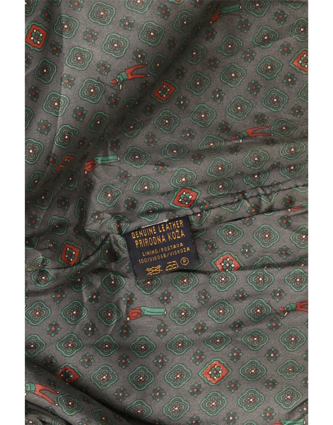 Jaqueta de couro masculina vintage UK 42 XL preta