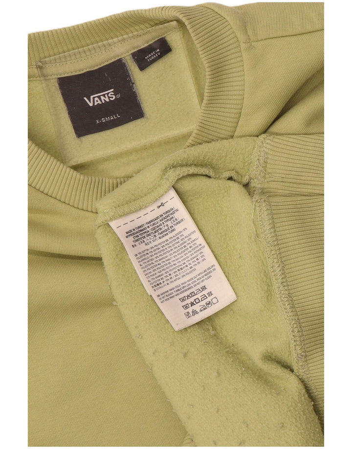 Vans Mens Moletom Jumper XS Verde Algodão