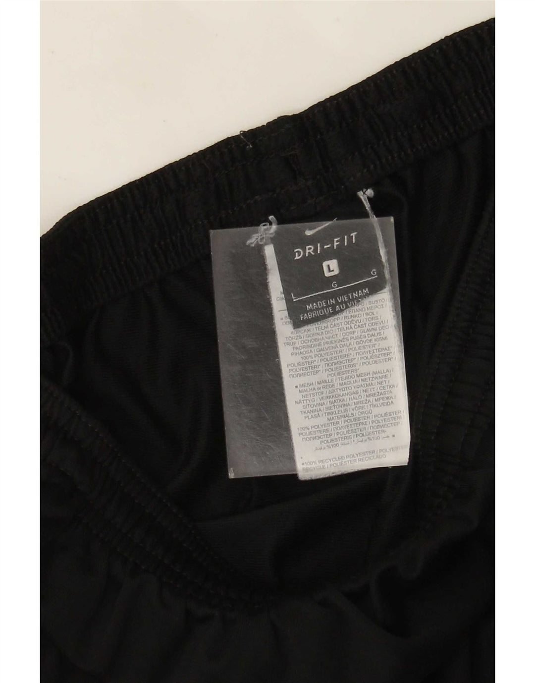 Calça de treino masculina Nike Dri Fit grande poliéster preto