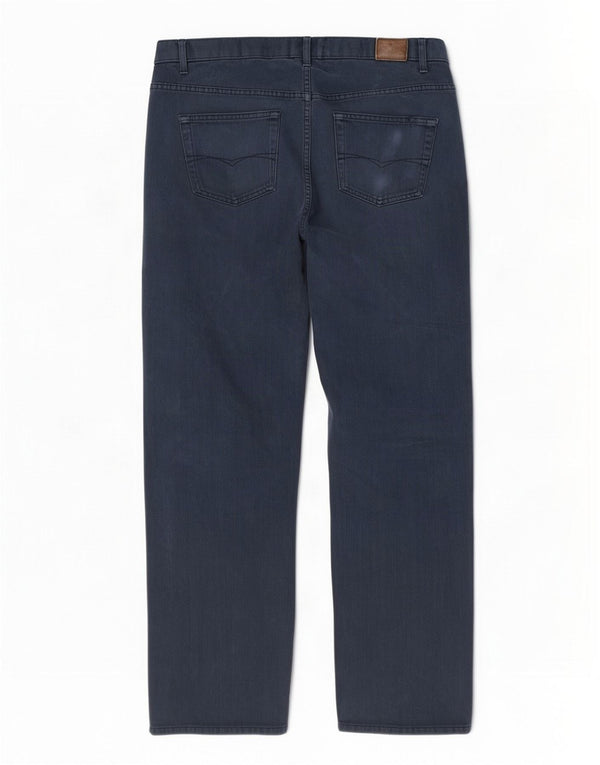 Marks & Spencer Mens Blue Harbour Straight Jeans W34 L31 Navy Cotton