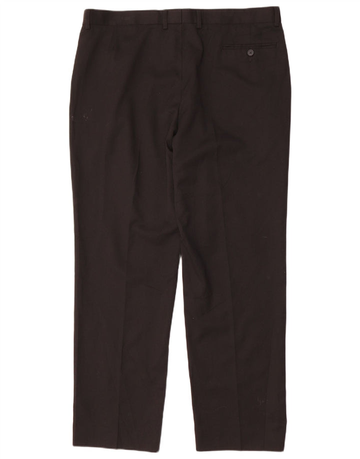Calça Chino Masculina Marks & Spencer Regular Fit W38 L31 Poliéster Preto