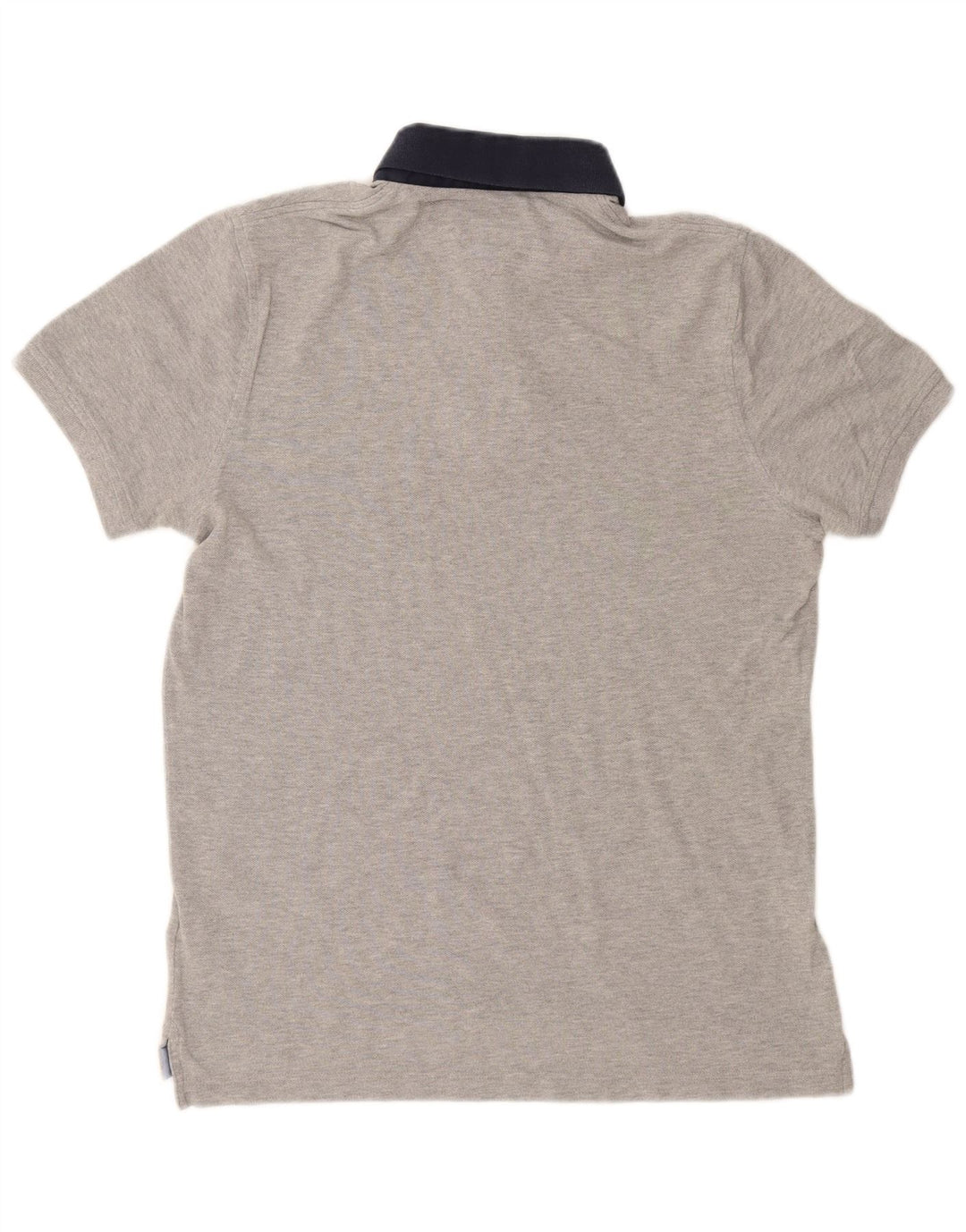 Camisa polo masculina TOMMY HILFIGER grande algodão cinza
