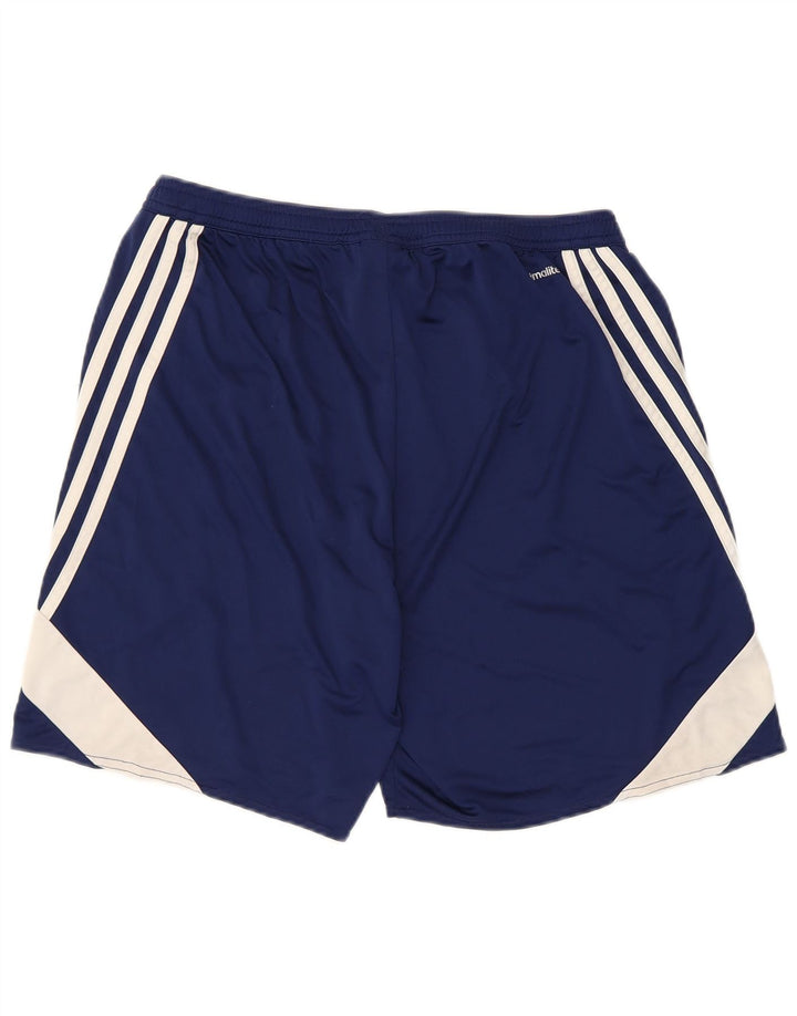 Adidas Masculino Climalite Sport Shorts Grande Azul Marinho Colorblock Poliéster