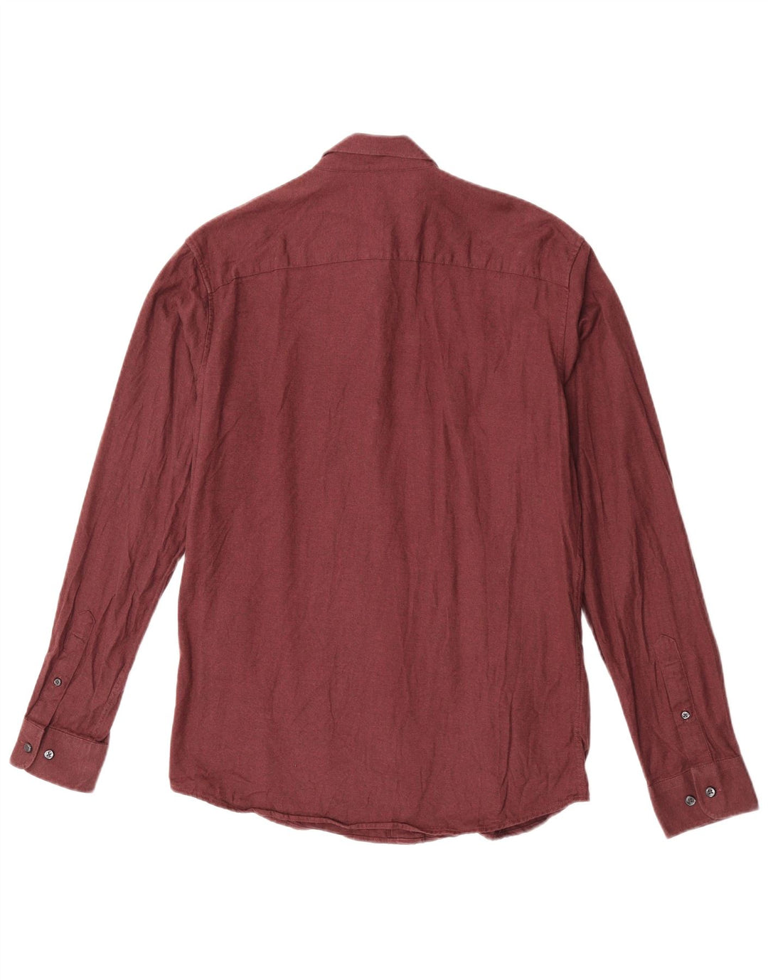 Camisa masculina Slim Fit Jack & Jones de algodão Borgonha médio