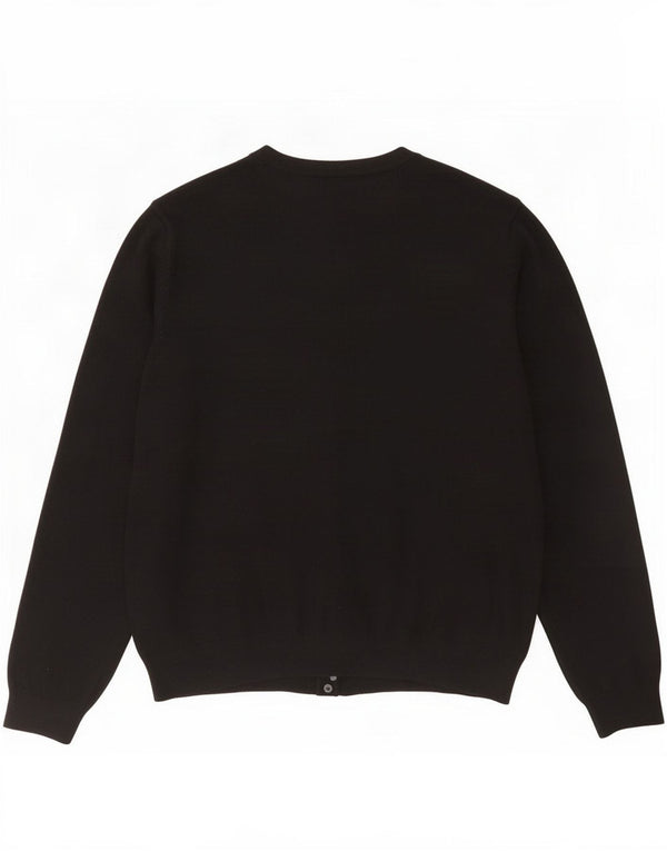 Suéter cardigã feminino Marks & Spencer UK 20 2XL viscose preta