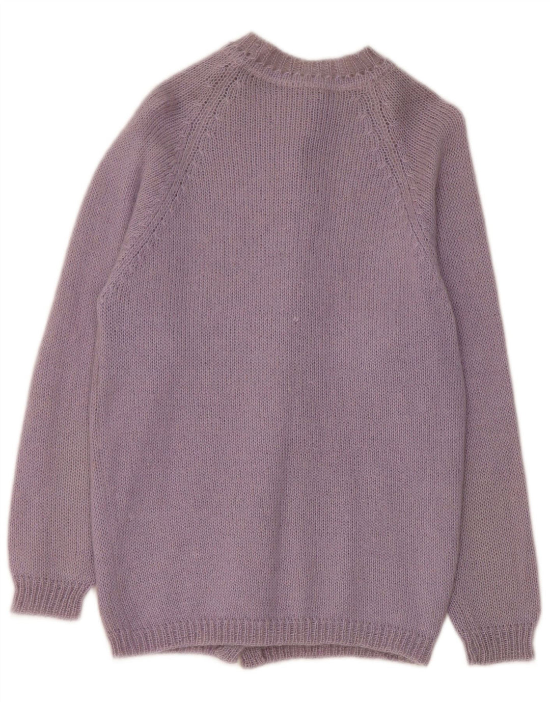 Suéter Cardigan Feminino Vintage UK 10 Pequeno Roxo