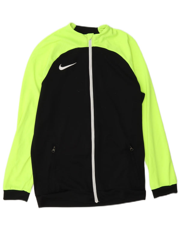 Jaqueta Nike Boys Dri Fit Tracksuit 12-13 anos grande bloco colorido preto