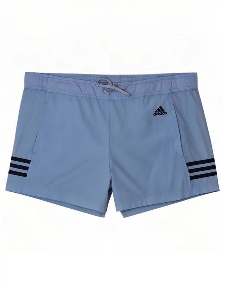 Shorts esportivos masculinos Adidas pequeno azul poliéster
