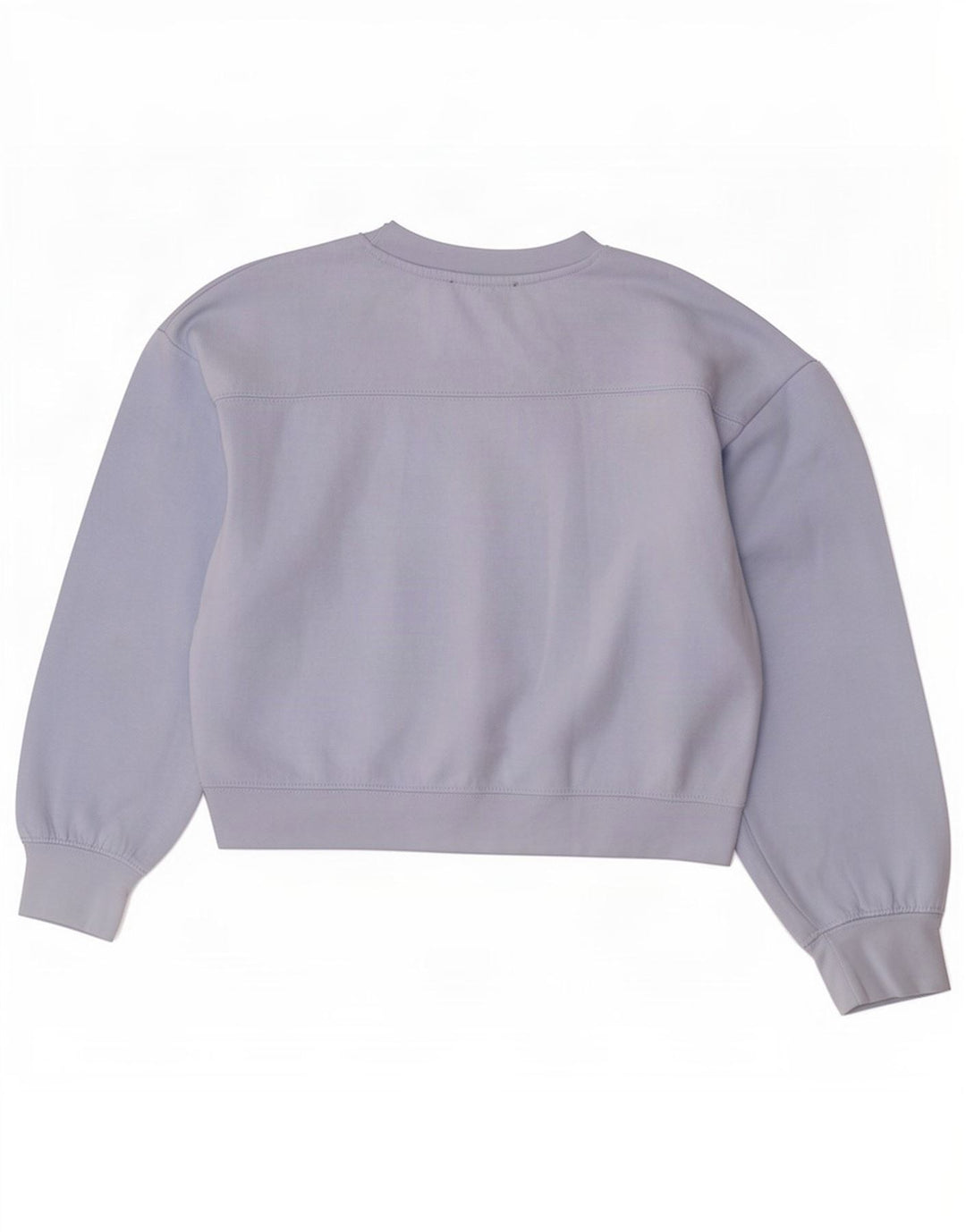 Zara Womens Crop Oversized Sweatshirt Jumper Reino Unido 10 Pequeno Azul Poliéster