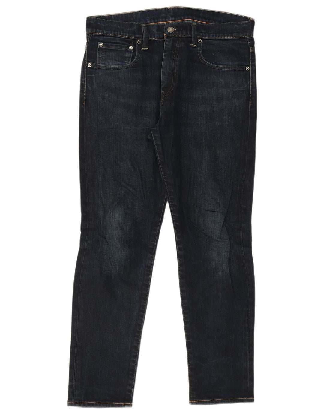 LEVI'S Masculino 520 Slim Jeans W32 L28 Azul Marinho Algodão