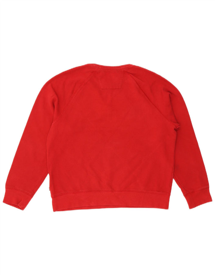 Moletom gráfico masculino Nautica Jumper médio algodão vermelho
