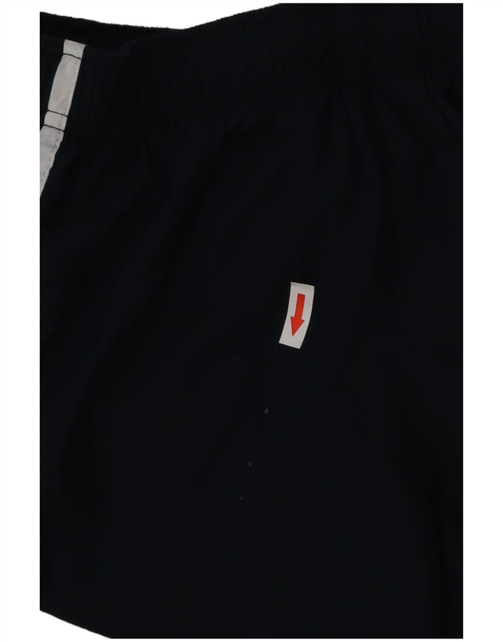 Shorts esportivos femininos Nike Dri Fit UK 8 pequenos azul marinho poliéster