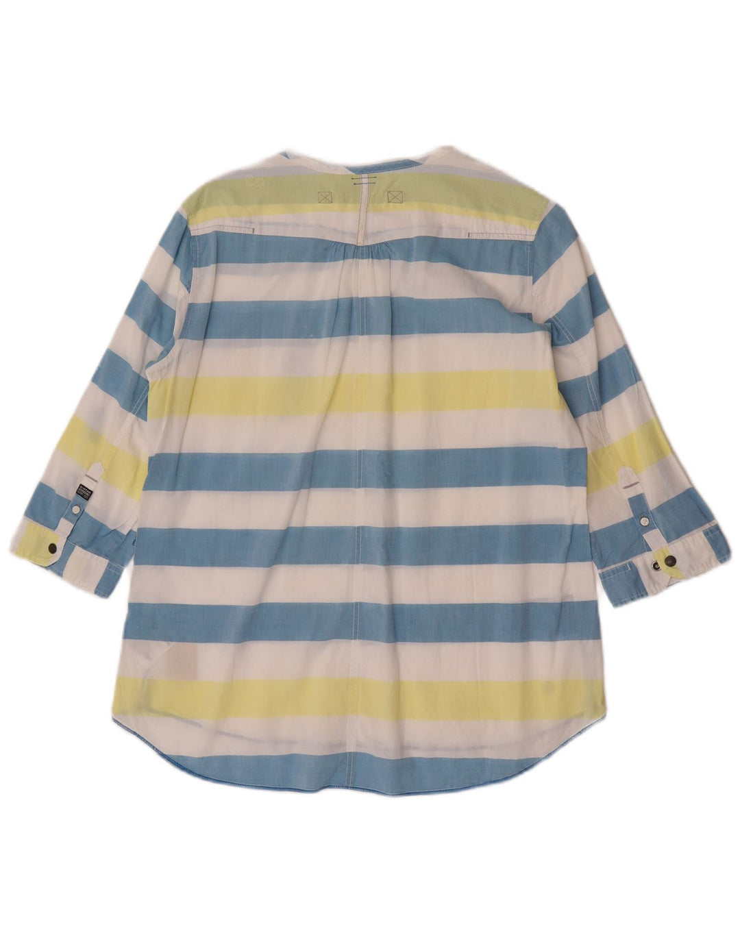 Camisa feminina transparente G-Star UK 14 listrada média multicolorida