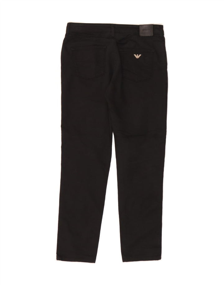 ARMANI Womens Slim Jeans W29 L27 Black Cotton Vintage Armani and Second-Hand Armani from Messina Hembry 