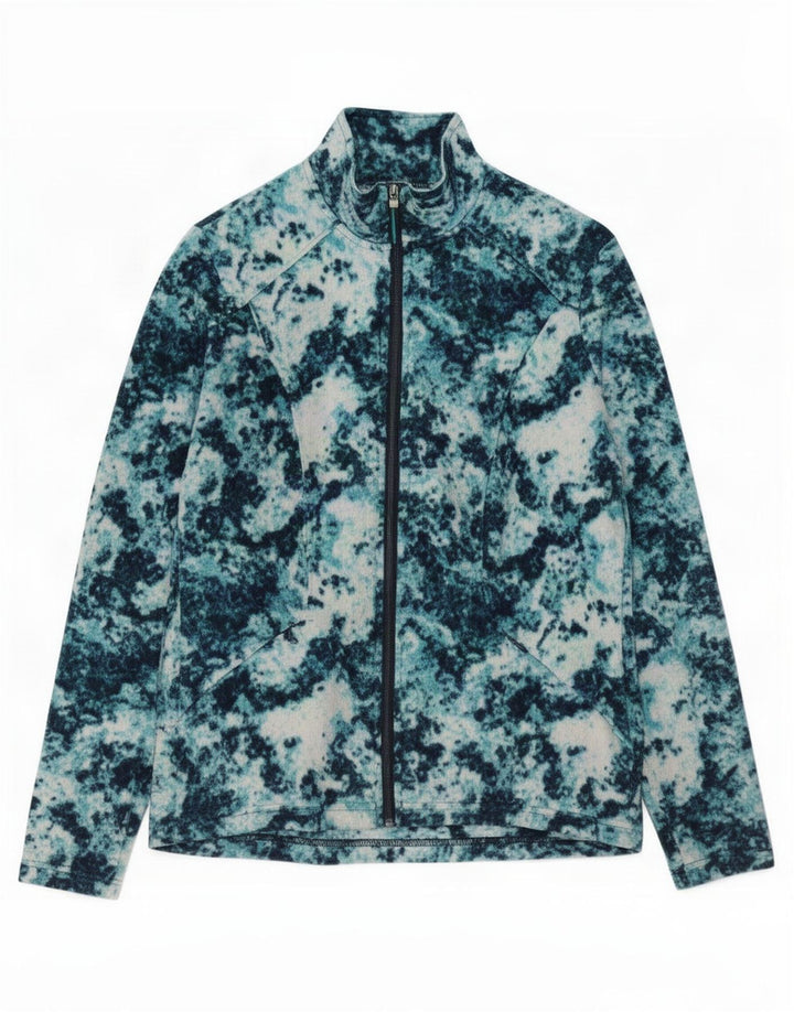 Jaqueta de lã feminina Marks & Spencer UK 12 média multicolorida tie-dye