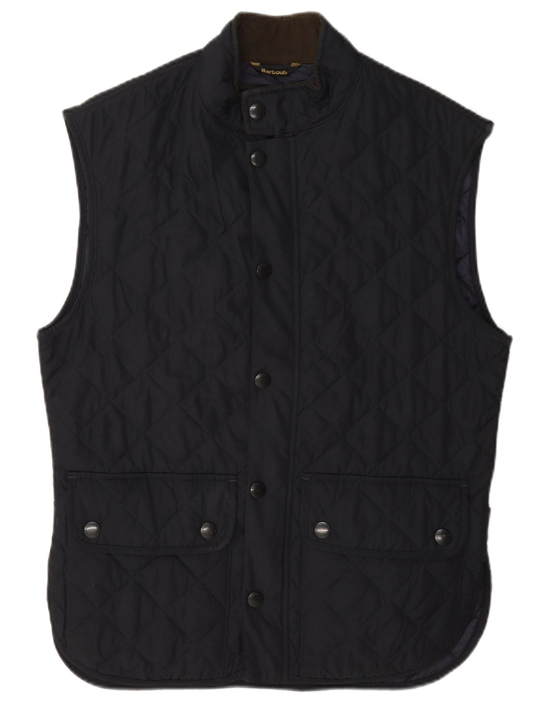 Colete acolchoado masculino Barbour UK 38 poliéster azul marinho médio