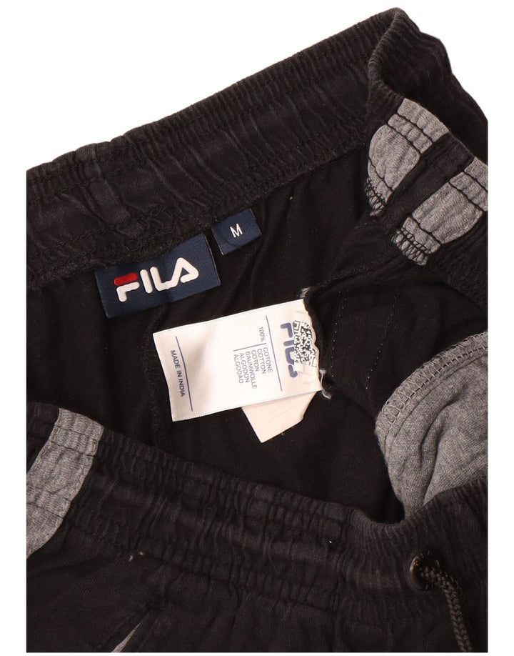 Fila Mens Sport Shorts Médio Preto Colourblock Algodão