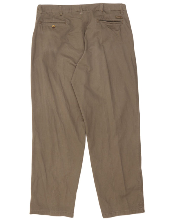 Calça Chino Wrangler Masculina Reta W38 L32 Algodão Bege