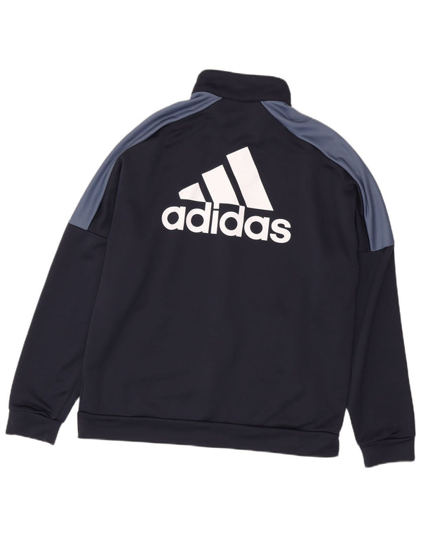 ADIDAS Mens Graphic Tracksuit Top Jacket XL Azul Marinho Colorblock