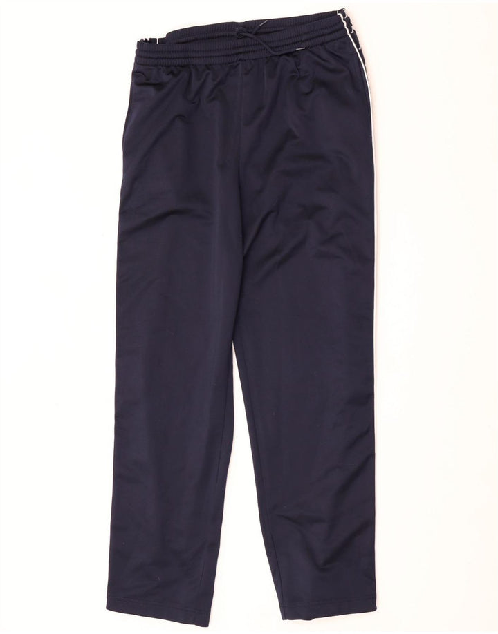 Calça de treino masculina Kappa gráfica grande poliéster azul marinho