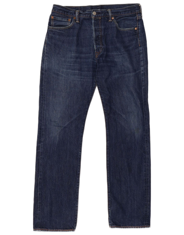 LEVI'S Masculino 501 Straight Jeans W34 L34 Azul