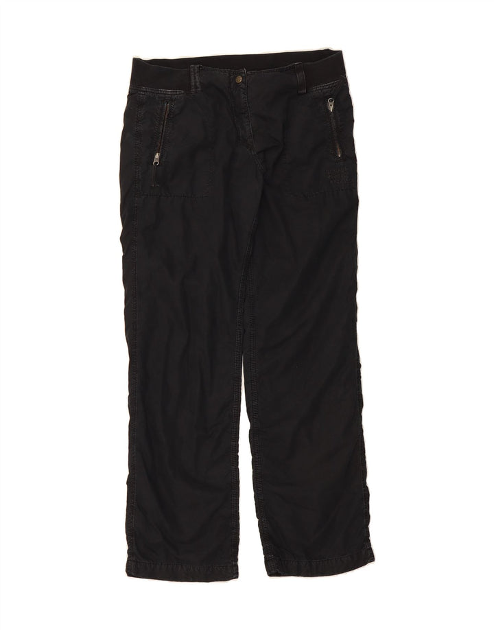 NAPAPIJRI Womens Straight Trousers W36 L34 Black Cotton Vintage Napapijri and Second-Hand Napapijri from Messina Hembry 