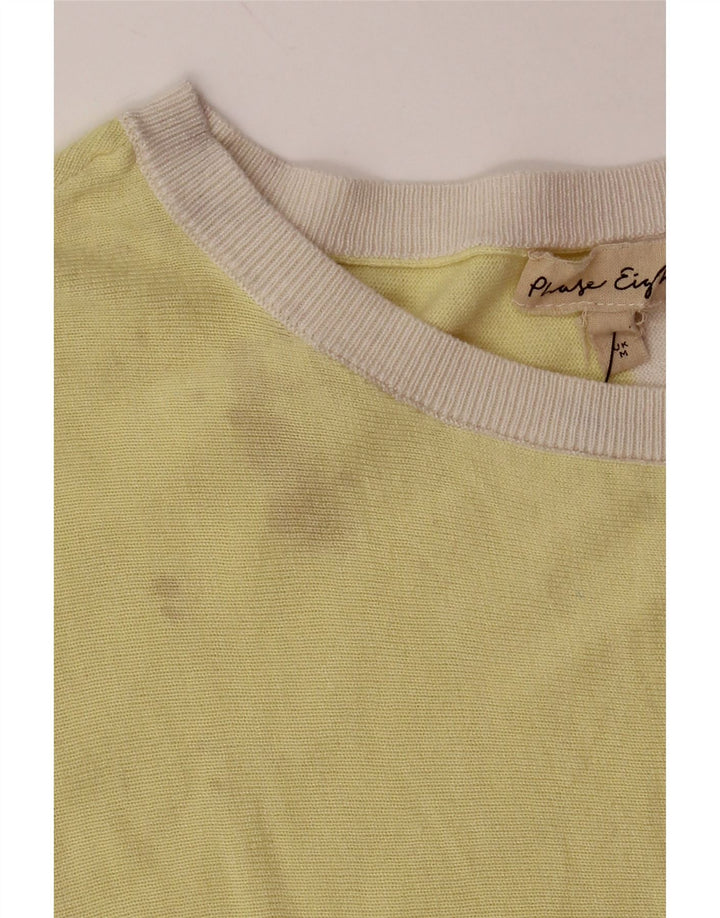 Suéter feminino PHASE EIGHT com gola canoa UK 14 médio multicolorido