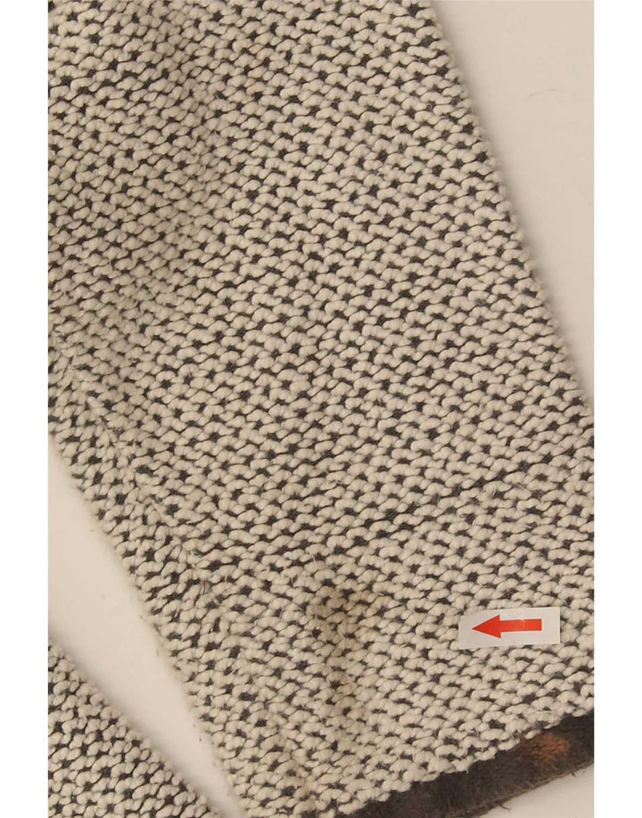 Moletom masculino Weird Fish com zíper e gola grande de algodão cinza