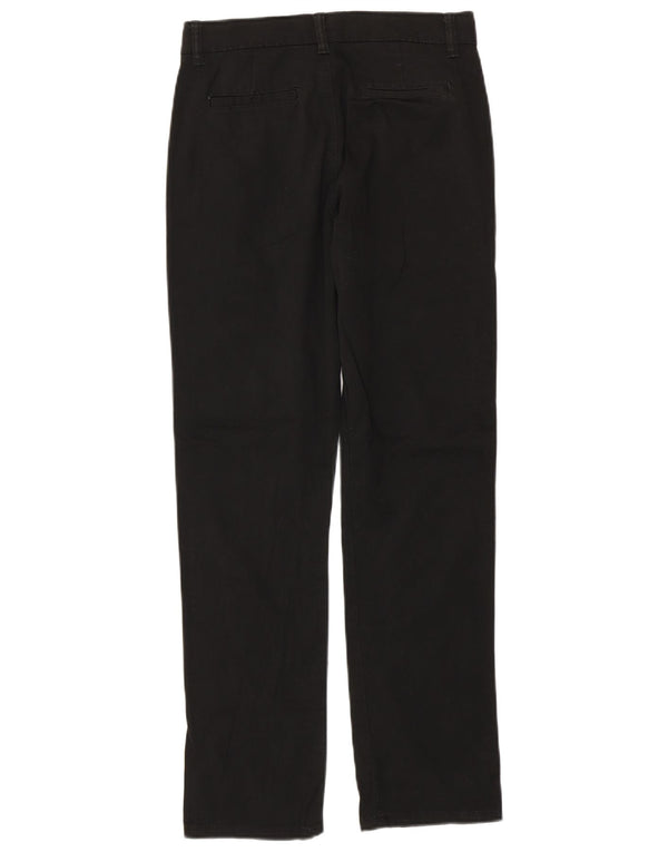 Calças Chino Regulares Izod Meninas 15-16 Anos W28 L29 Algodão Preto