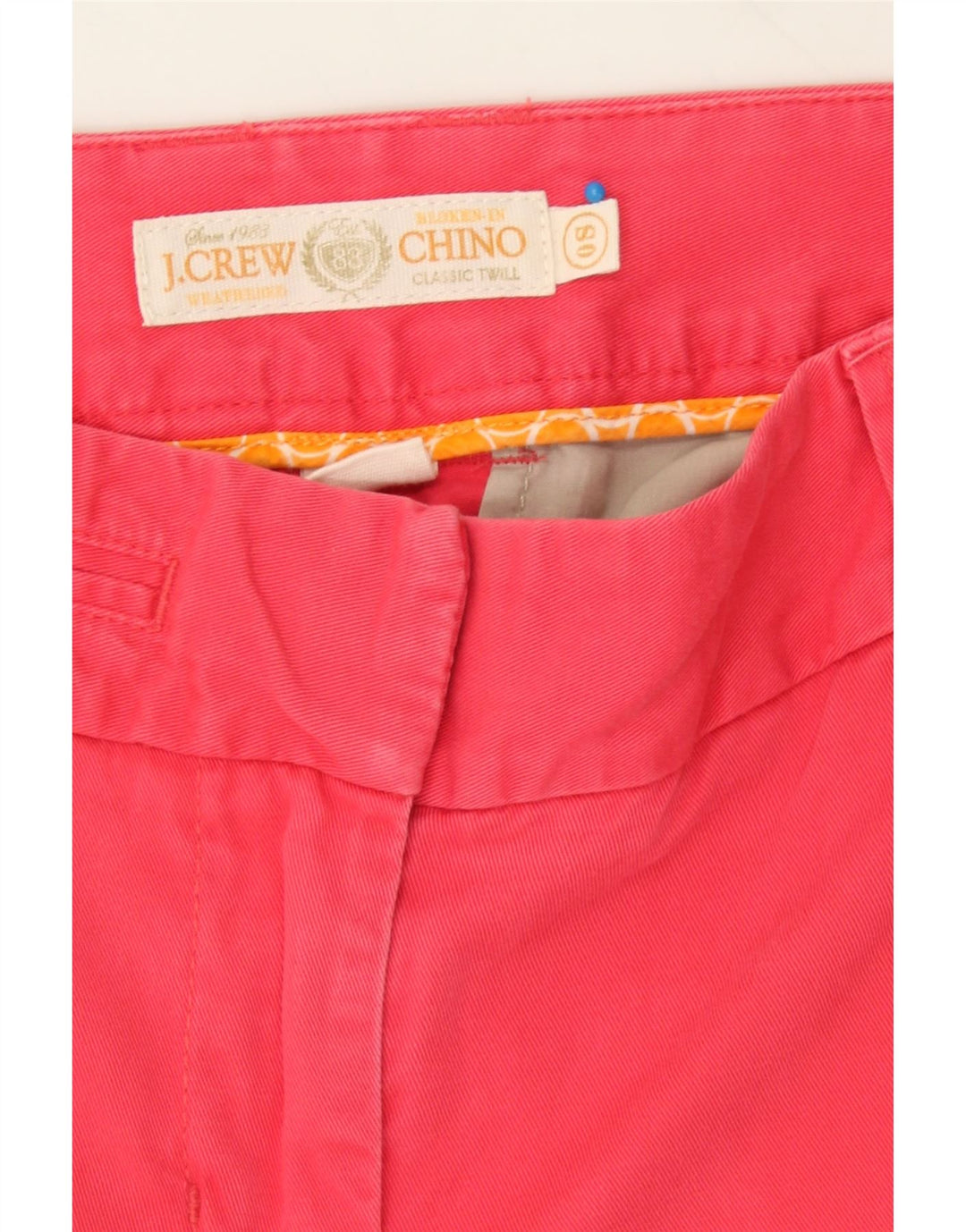 J. CREW Womens Straight Chino Trousers Small W28 L29 Pink Cotton Vintage J. Crew and Second-Hand J. Crew from Messina Hembry 