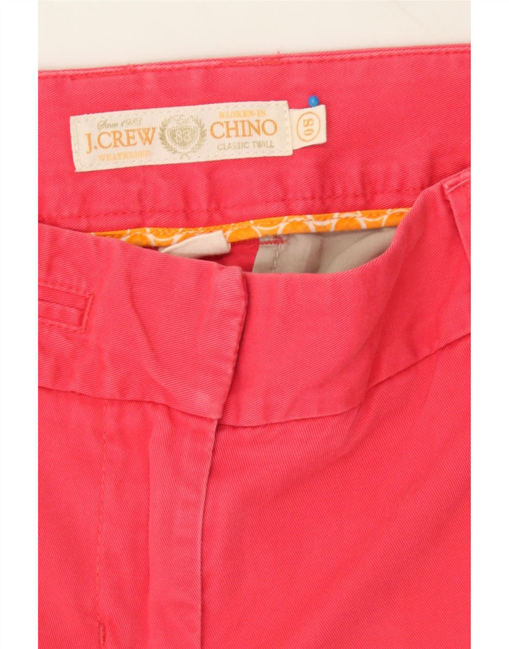 J. CREW Womens Straight Chino Trousers Small W28 L29 Pink Cotton Vintage J. Crew and Second-Hand J. Crew from Messina Hembry 