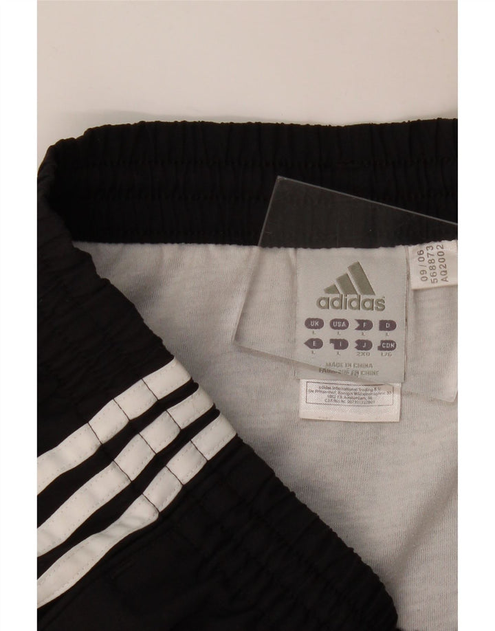 Shorts esportivos masculinos ADIDAS grande poliéster preto