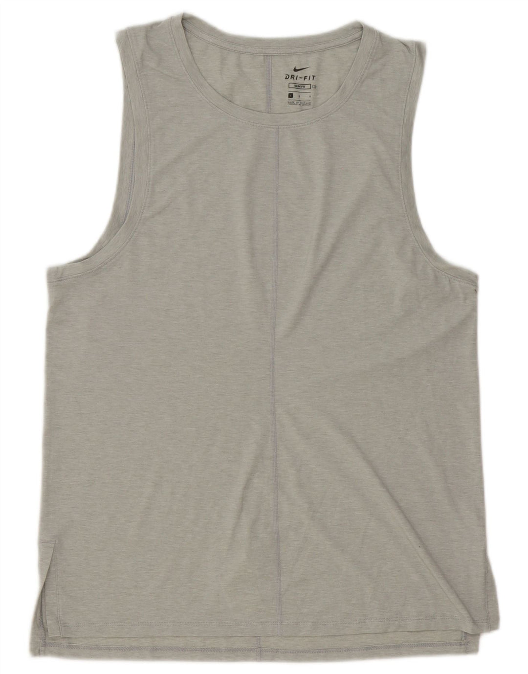 Colete Nike Masculino Dri Fit Slim Top Grande Cinza Poliéster