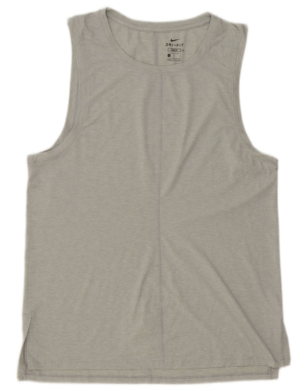 Colete Nike Masculino Dri Fit Slim Top Grande Cinza Poliéster