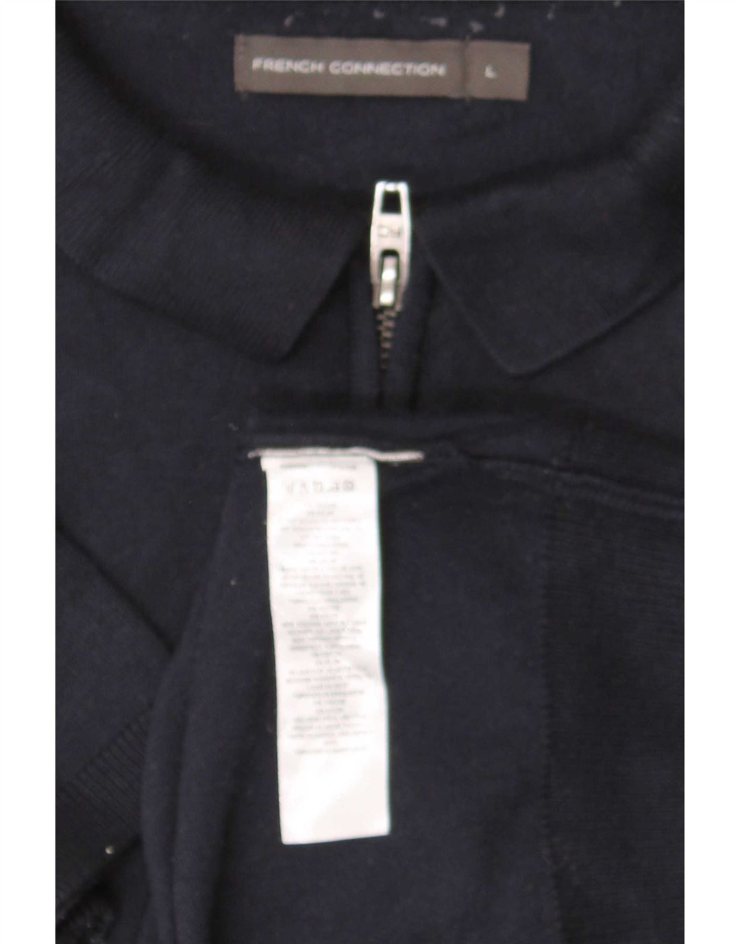 Camisa polo masculina French Connection grande viscose azul marinho