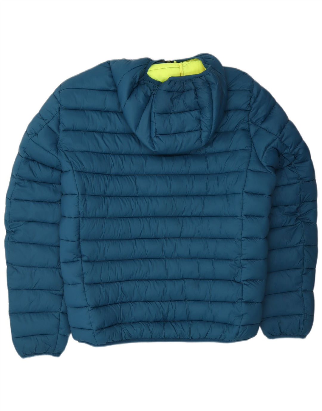 Jaqueta masculina acolchoada com capuz Lotto UK 40 poliéster azul grande