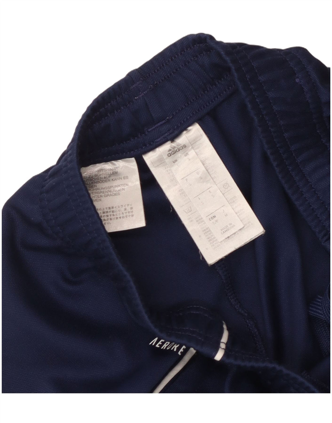 Calça de treino Adidas Aeroready masculina pequena azul marinho poliéster