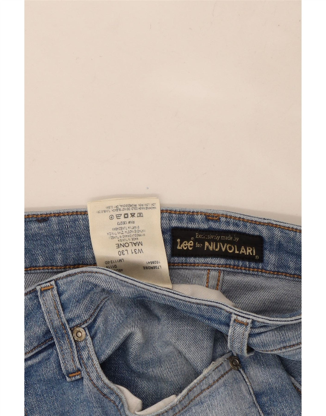 LEE Womens Malone Skinny Jeans W31 L30 Azul Algodão
