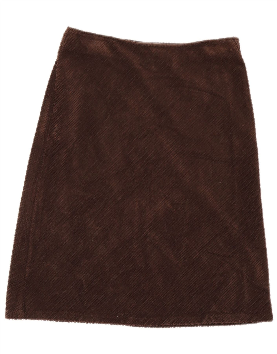 Saia feminina de veludo Sisley W28 marrom médio
