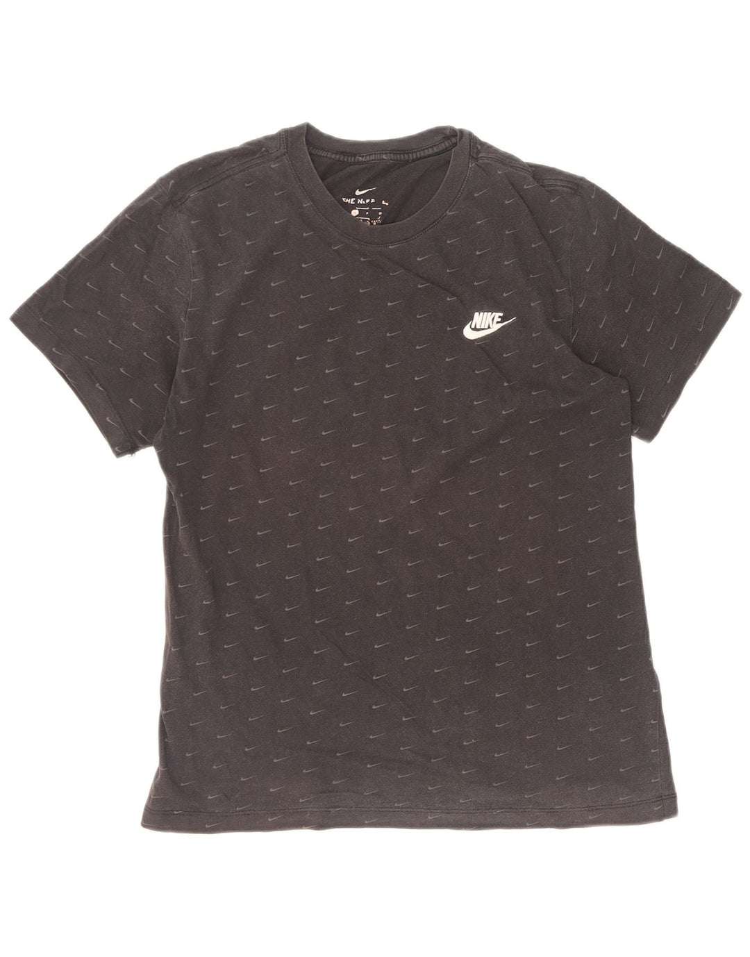 Camiseta Nike masculina gráfica top pequeno algodão preto