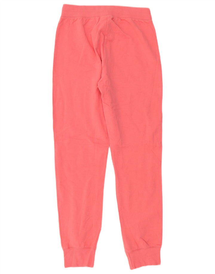 Calça de treino feminina Champion Joggers UK 12 algodão rosa médio