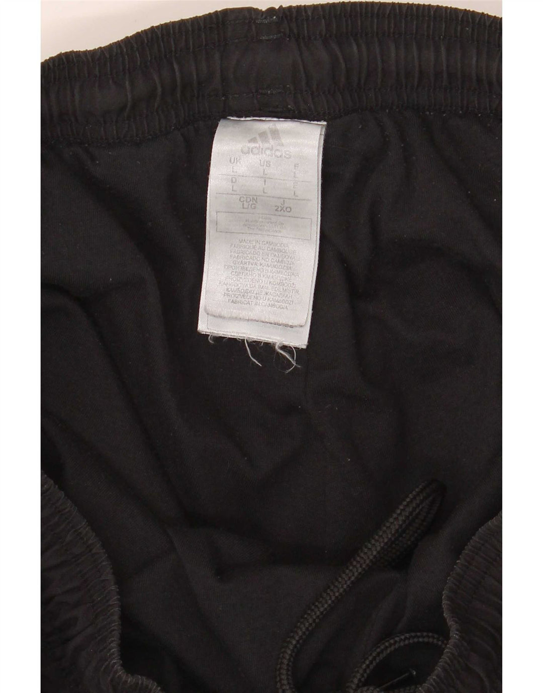 Adidas Mens Treino Calças Joggers Grande Poliéster Preto