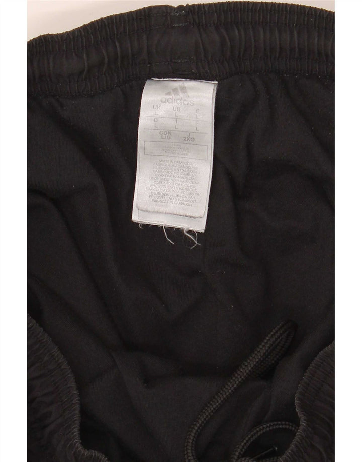 Adidas Mens Treino Calças Joggers Grande Poliéster Preto